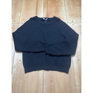 NO BOUNDARIES Womens Black Ribbed Knit Crew‎ Neck Sweater XXXL